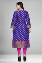 Soft Silk Printed Kurti for Women 