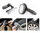 Winberg Car Tyre Cleaning Brush Hard Bristle Easy to Grip Handle | Tyrebrush (Pack of 1) Assorted