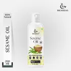 Biomidas 100% Pure & Natural Organic Wood Pressed Edible Sesame Oil For Healthy Hair Growth 