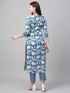 Viscose Rayon Printed Kurta Set for Women 