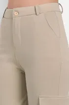 Knitted Poly twill Cargo Trouser / Pant for Women 