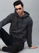 Printed Fleece Sweatshirt for Men 