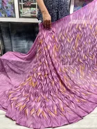 Georgette Printed Saree for Women 