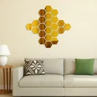 Hexagon Gold Self Adhesive Sticker, 127 cm,Pack of 30