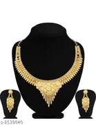 Alloy Necklace with Earrings for Women 
