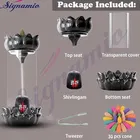 Ceramic Back Flow Incense Holder Shiv Ling Incense Burner with 30 Back Flow Incense Cones