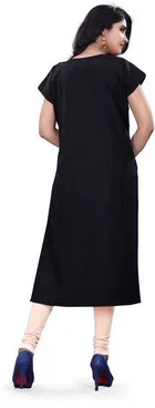 AK Fashion Mall Women Crepe Kurti 