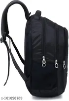 Nylon Backpack for Men & Women, Black