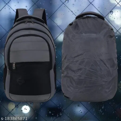 Nylon Backpack for Men & Women, Grey