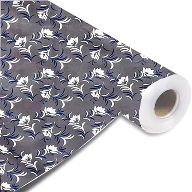 Laminated Non Woven Multipurpose Kitchen Cabinet Drawer Shelf Mat (Multicolor, 45x500 cm)