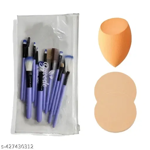 Your Complete Makeup Kit 12-Piece Brush & Beauty Sponge Set (Pack Of 1)
