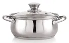 Stainless Steel Induction Base Casserole with Glass Lid 