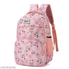 Polyester Backpack Bag, Pink