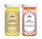 Oilanic Lemon & Rose Detoxifying Bath Salt Crystal (200 g, Set of 2)