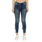Denim Straight Fit Jeans For Women, Blue 