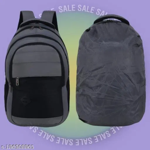 Nylon Backpack for Men & Women, Grey