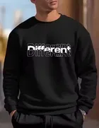 Different Printed Fleece Sweatshirt for Men 