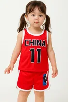 Cotton Blend Printed Clothings Set for Girls,  