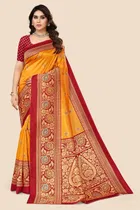 Mysore Silk Printed Saree for Women 