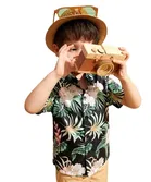 Cotton Blend Printed Shirt For Boys, Mendi 