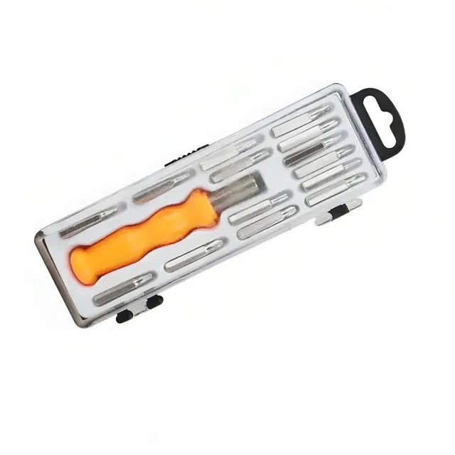 Stainless Steel 15 in 1 Screwdriver Tool Kit (Multicolor, Set of 1)