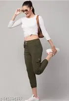 Cotton Blend Joggers for Girls 