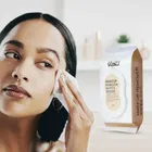 Glam21 Makeup Remover Wipes, Fragrance Free Pre Moisturized 100% Cotton Fabric For Face Cleansing, Suitable For All Skin - 28 Pc 