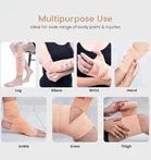 Elastic Cotton Crepe Bandage Wrap 6cm x 4m, Rolls with Extra Clips 