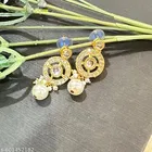 Alloy Kundan Earring for Women & Girls, White
