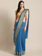 Chanderi Silk Dyed/ Washed Saree for Women 