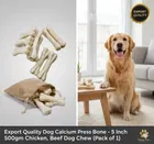 SAWAY Saway Export Quality Dog Calcium Press Bone 5 Inch 500 gm Chicken, Beef Dog Chew 