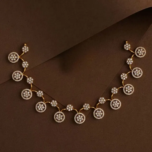 Zircon Gold-plated Jewellery Set for Women (Turquoise, Free Size)