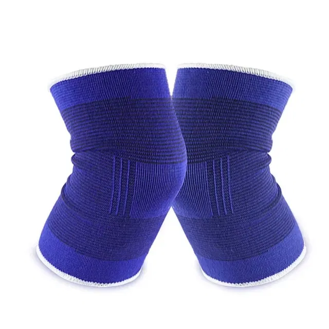 Polyester Solid Knee Sleeves for Women (Blue, Set of 1)