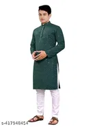 Embroidered Ethnic Kurta Set for Men 