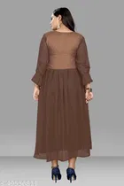 Cotton Solid Anarkali Kurti for Women 