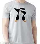 Round Neck Penguin Printed T-Shirt for Men 