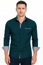 Men's Solid Full Sleeve Shirt 