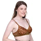 Cotton Blend Printed Padded Bra for Women 