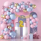 45 Pcs 2nd Birthday Decoration kit, Multicolour, Set of 1