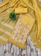 Embroidered Patiala Suit Set for Women 