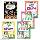 Little Explore INDIA Fun Activity & Sticker Book + Learn to Draw Part 1 to 4 – Set of 5 Engaging Drawing and Culture Books for Kids