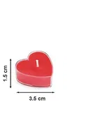 Heart Shaped Unscented Candles 