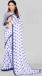 Georgette Printed Saree for Women 