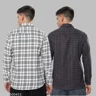Polycotton Checked Shirts for Men, Multicolor 