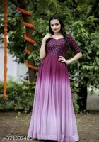 Embellished Georgette Kurti for Women 