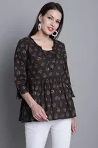 Cotton Printed Top for Women 
