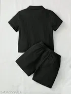 Cotton Spandex Shirt and Short Set for Boys 