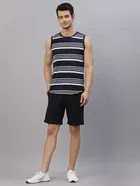 Rigo Sleeveless Striped Vest for Men 