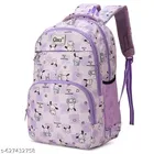 Polyester Backpack Bag, Purple