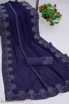 Georgette Embellished Saree for Women 